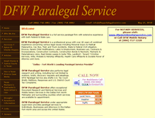 Tablet Screenshot of dfwparalegalservice.com